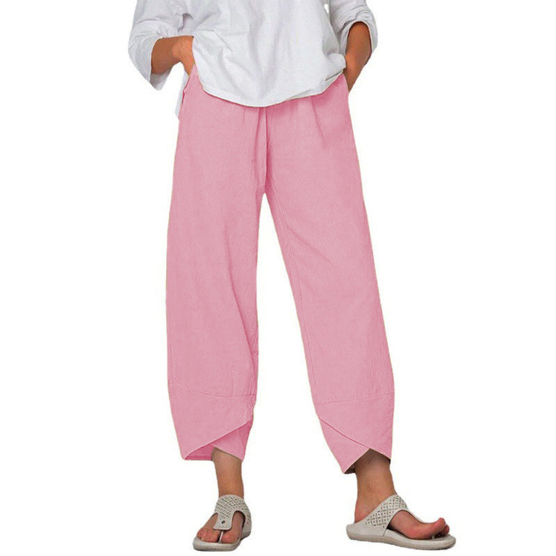 Cotton And Linen Pants For Women