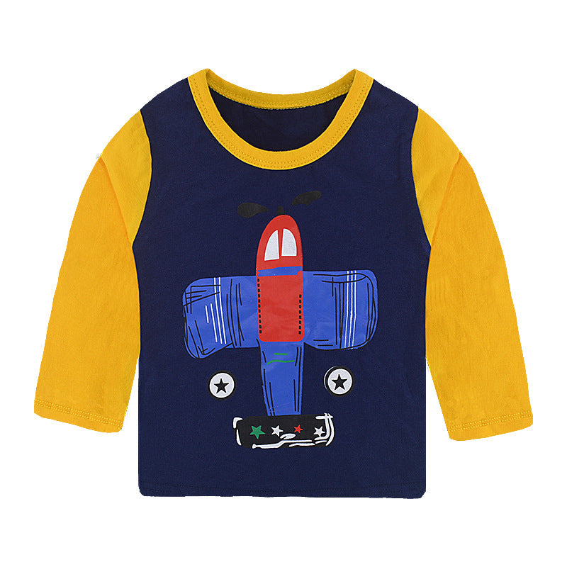 Cartoon Cotton Children's Long Sleeve Shirt