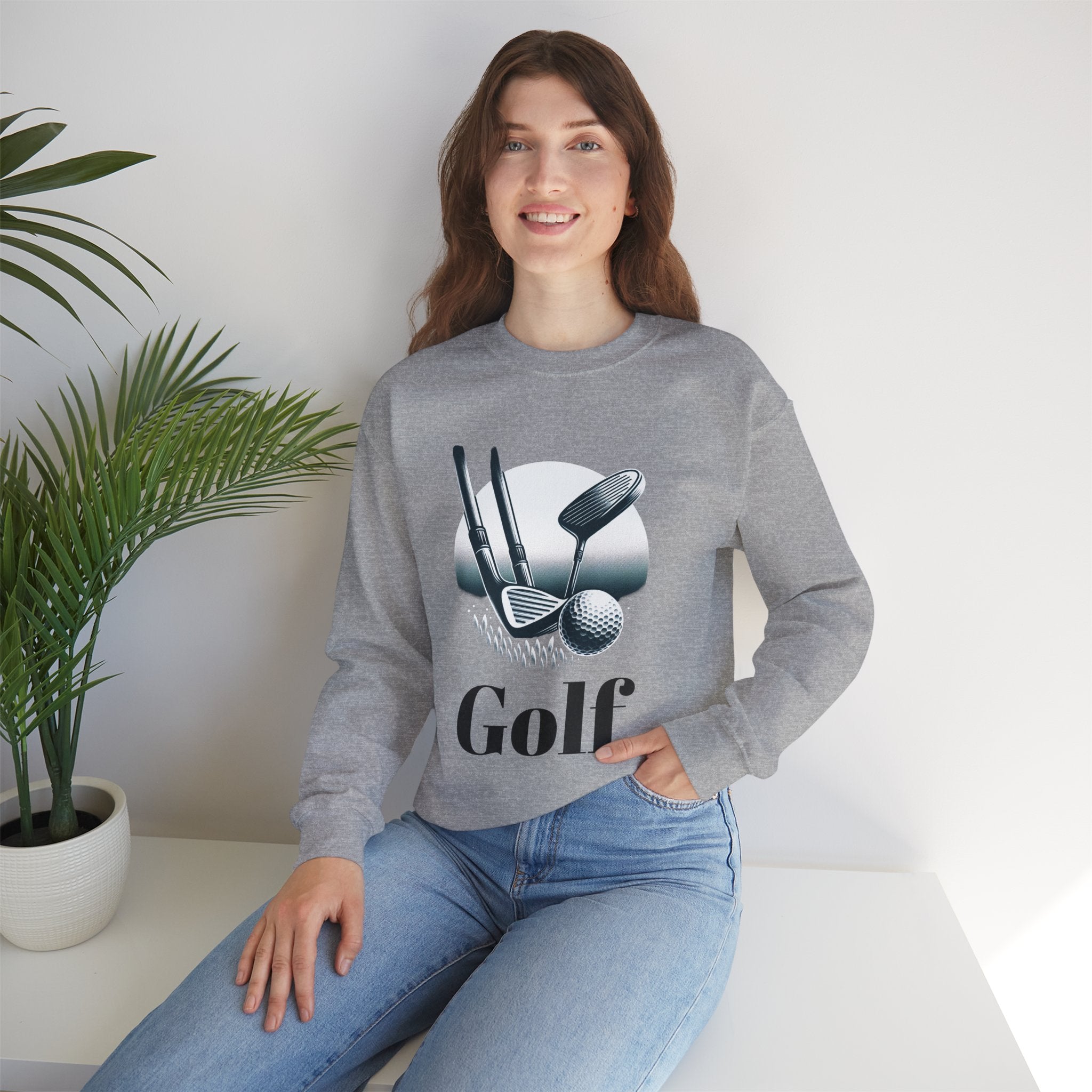 Golf Crewneck Sweatshirt — Casual Golfing Pullover