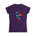 T-shirt femme œil abstrait peinture dégoulinante