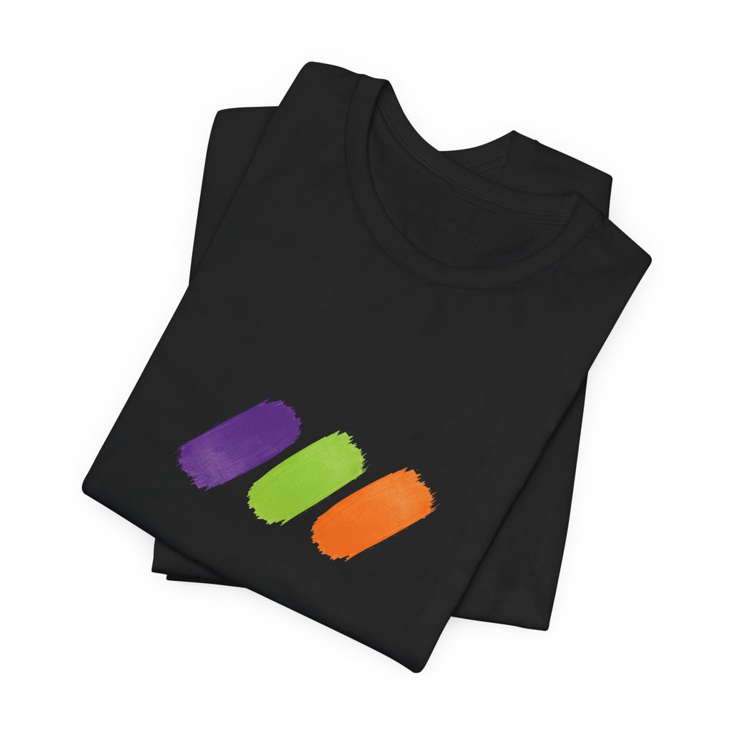 Minimalist Brushstroke Tee — Simple Unisex Short Sleeve