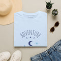 Adventure Moon T‑Shirt — Mountain Night Sky Graphic Tee