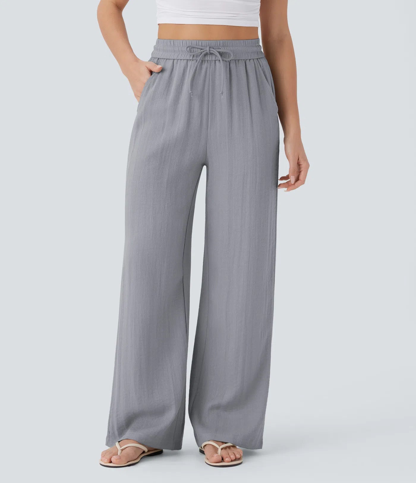 High Waisted Wide Leg Pants