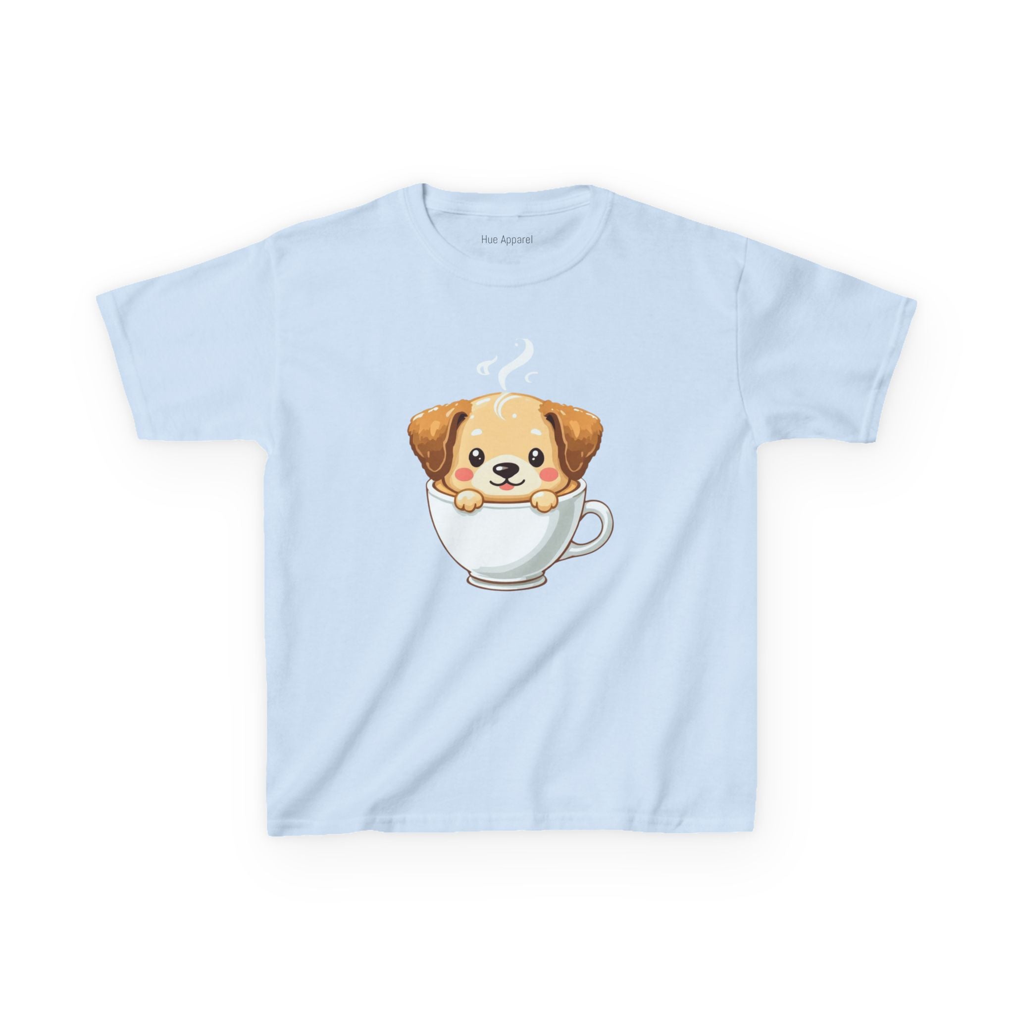 Cute Puppy in Teacup Kids T-Shirt — Adorable Puppy Tea Cup Tee