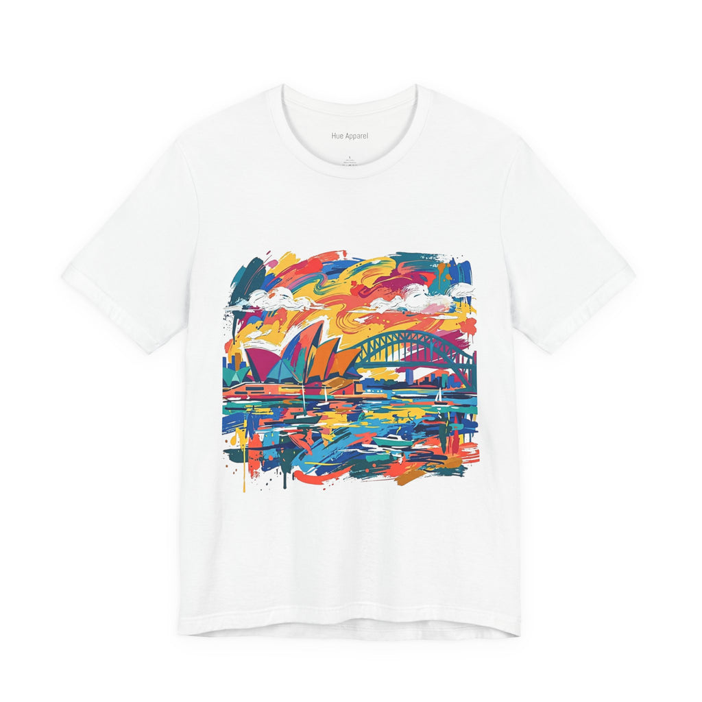 Sydney Opera House & Harbour Bridge Colorful Skyline Tee