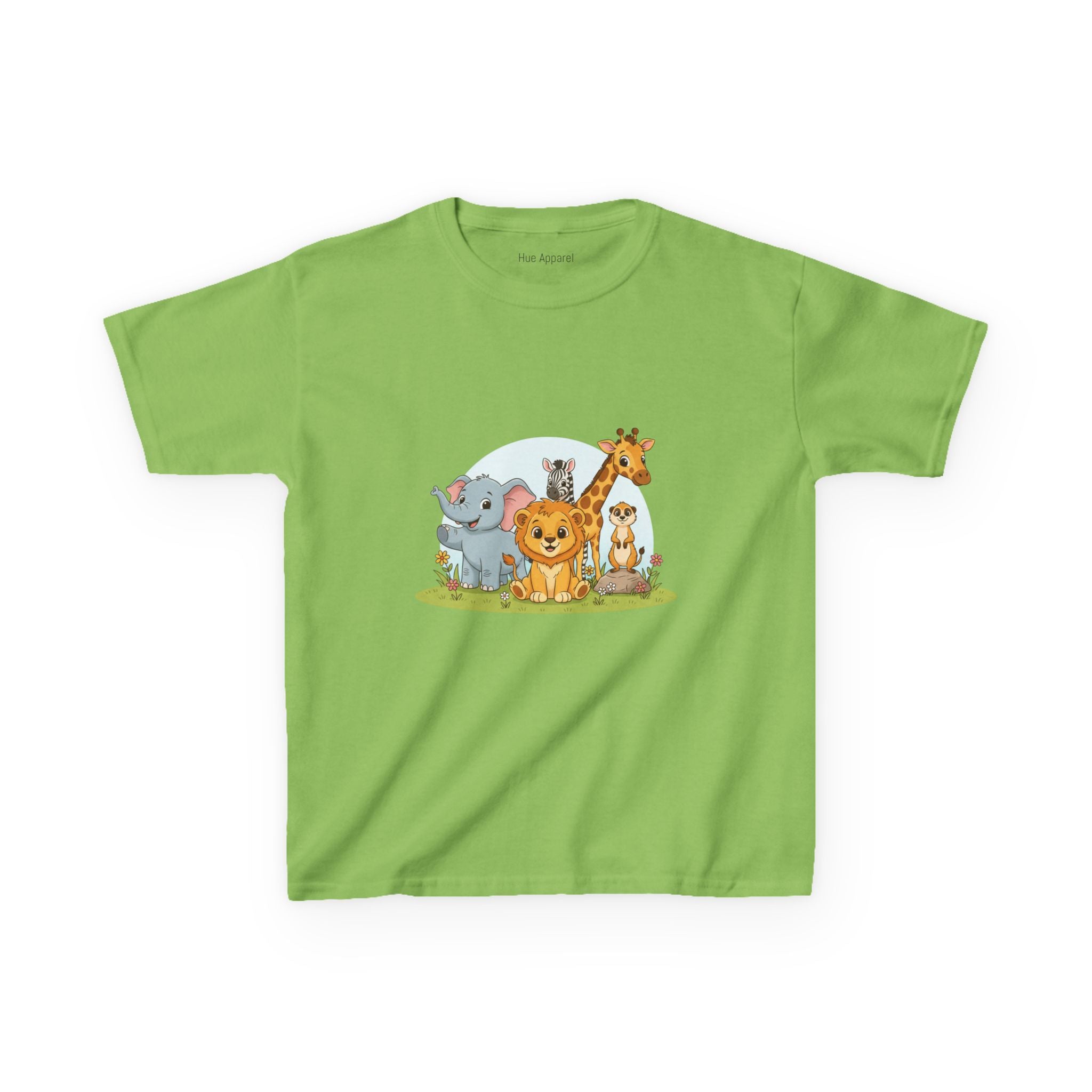 Safari Animals Kids Tee — Cute Jungle Animal Graphic T-Shirt for Children