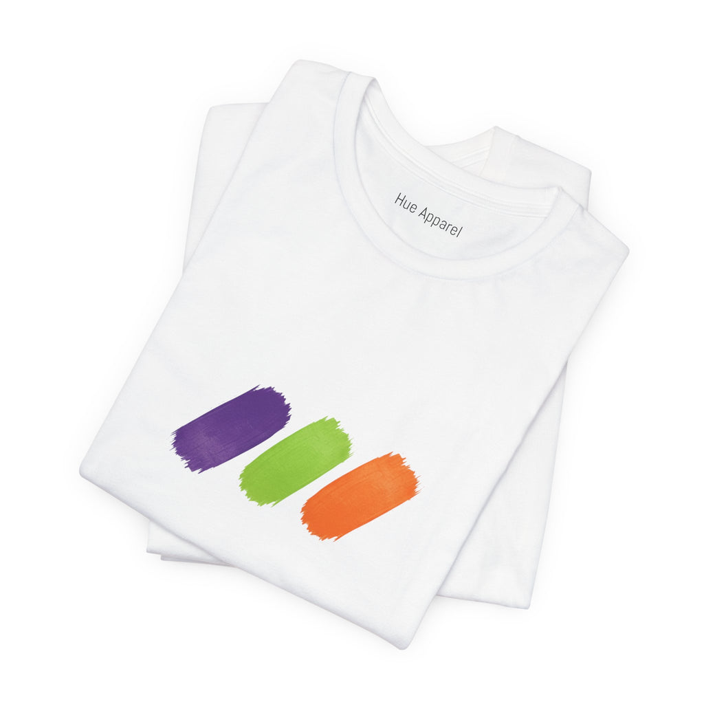Minimalist Brushstroke Tee — Simple Unisex Short Sleeve