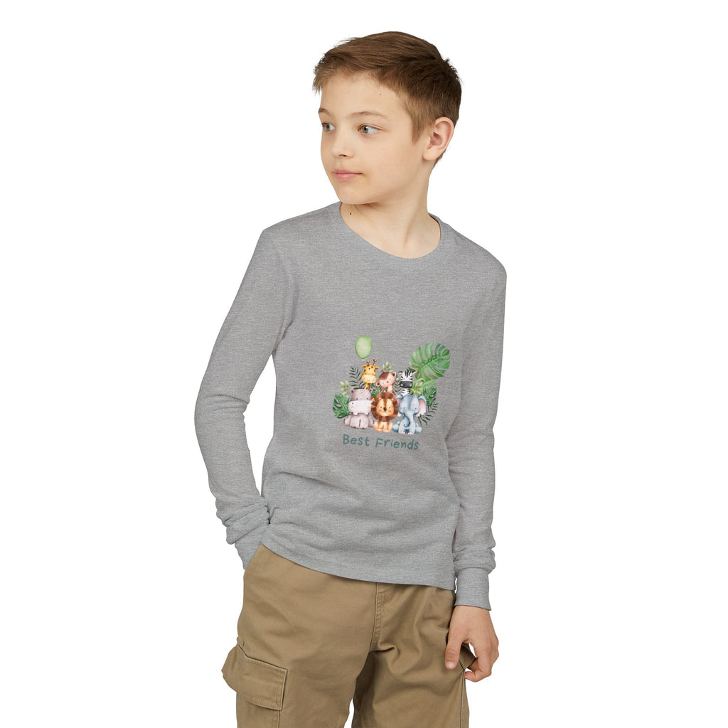 Kids 'Best Friends' Animal Crew Long Sleeve Tee