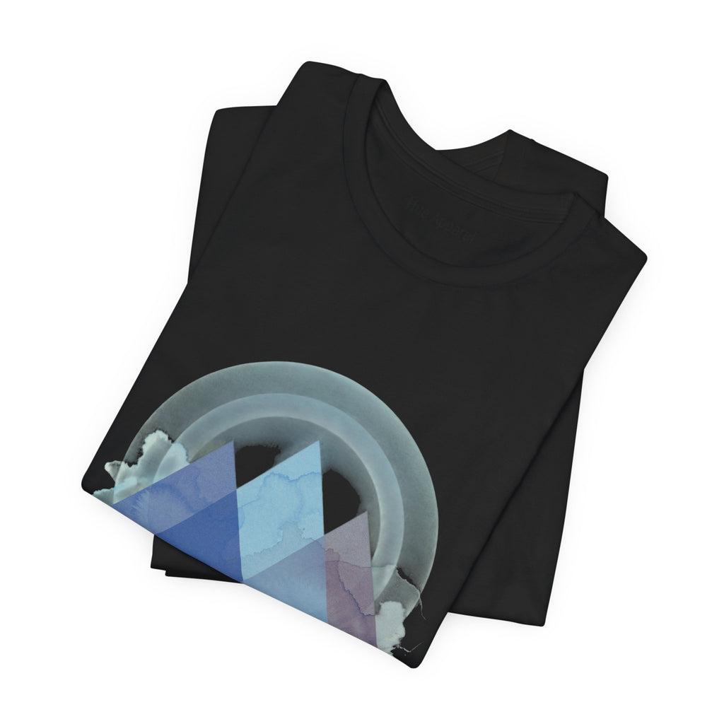 Geometric Pyramid Abstract Tee