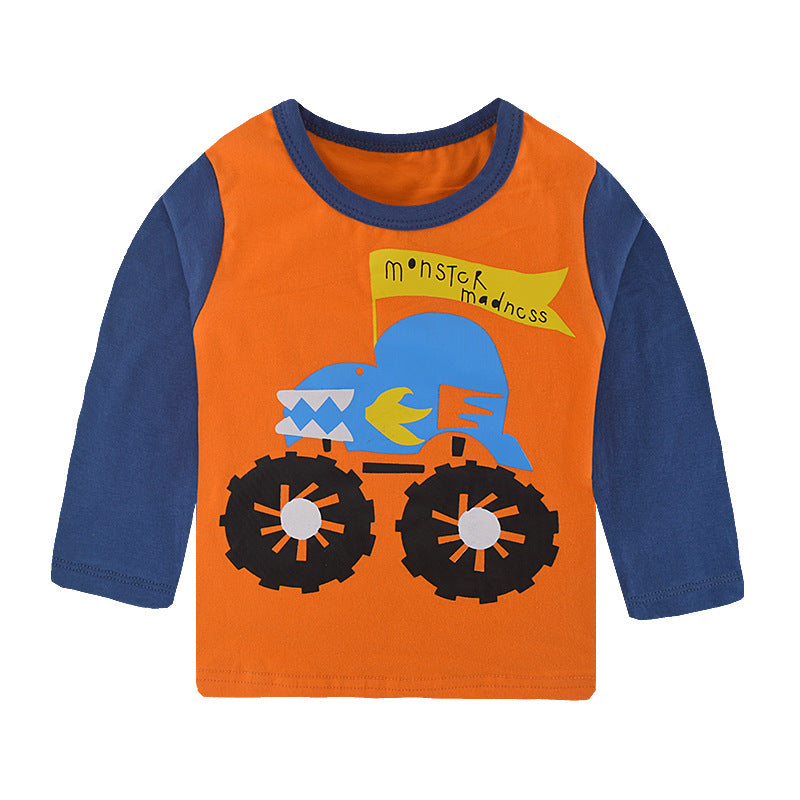 Cartoon Cotton Children's Long Sleeve Shirt