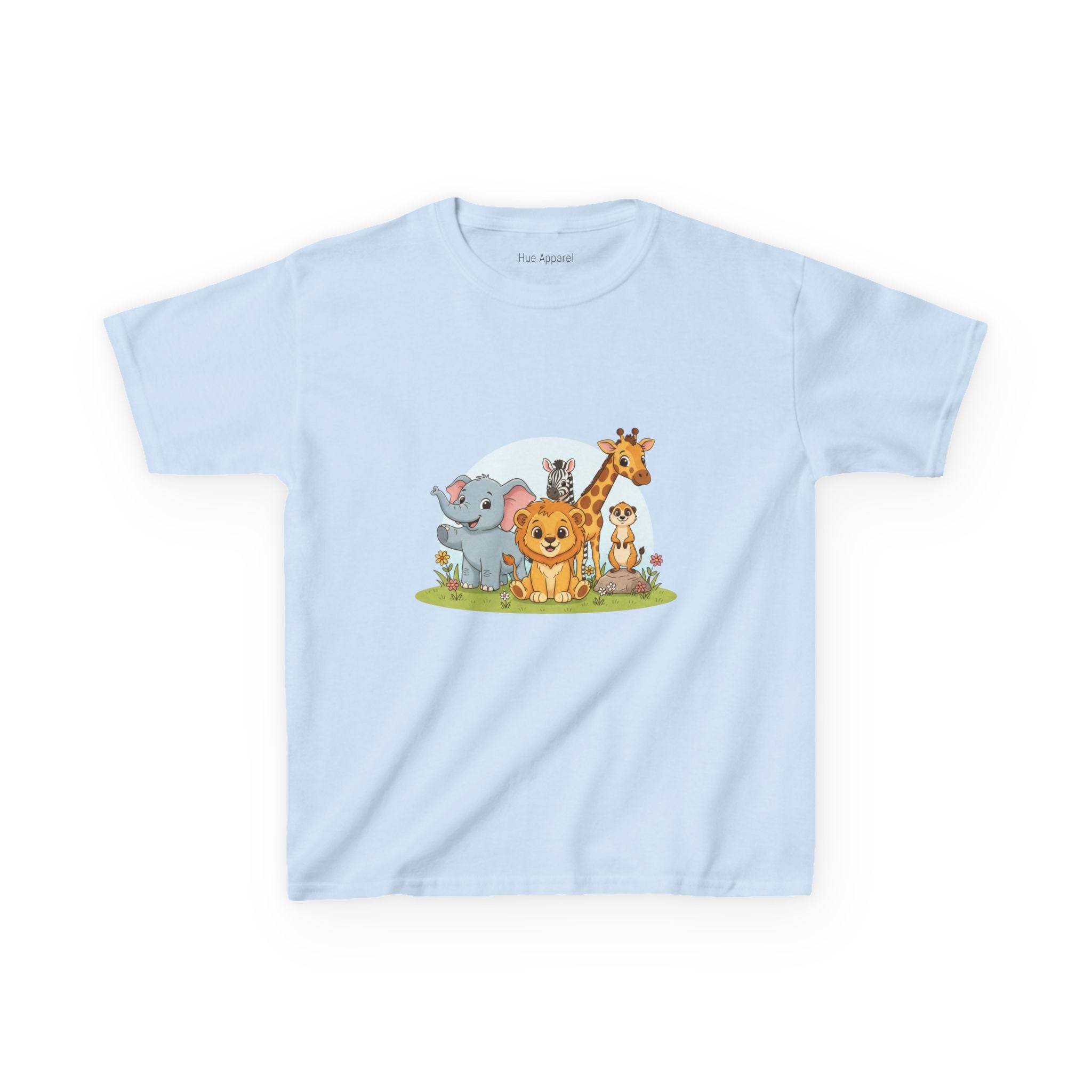 Safari Animals Kids Tee — Cute Jungle Animal Graphic T-Shirt for Children