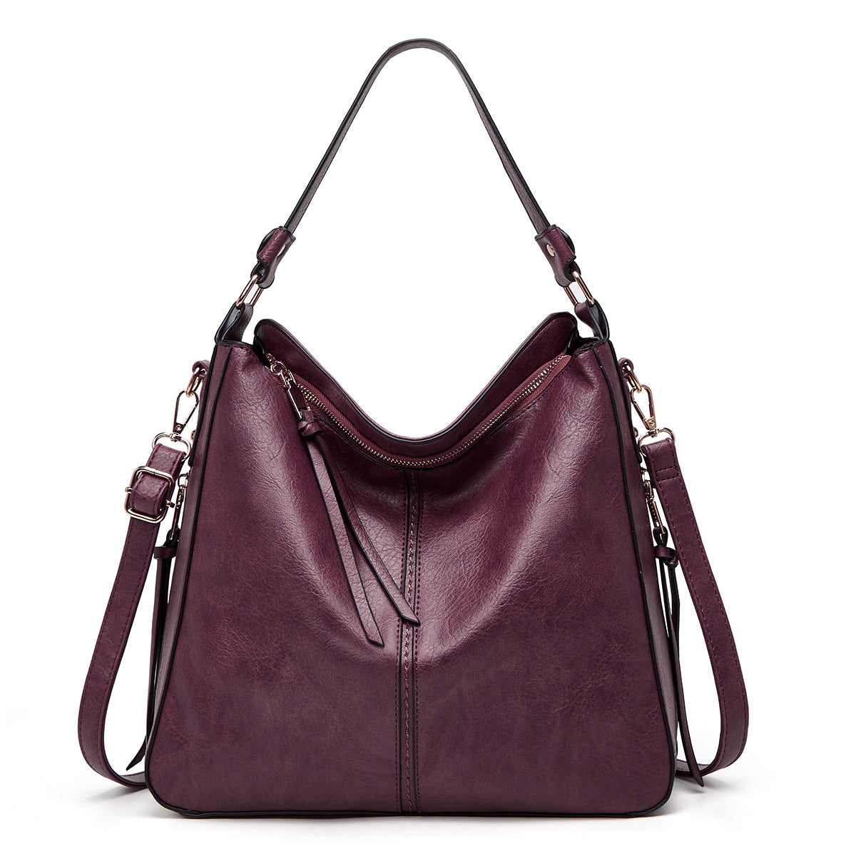 Hobos Zipper Bucket Bags For Women