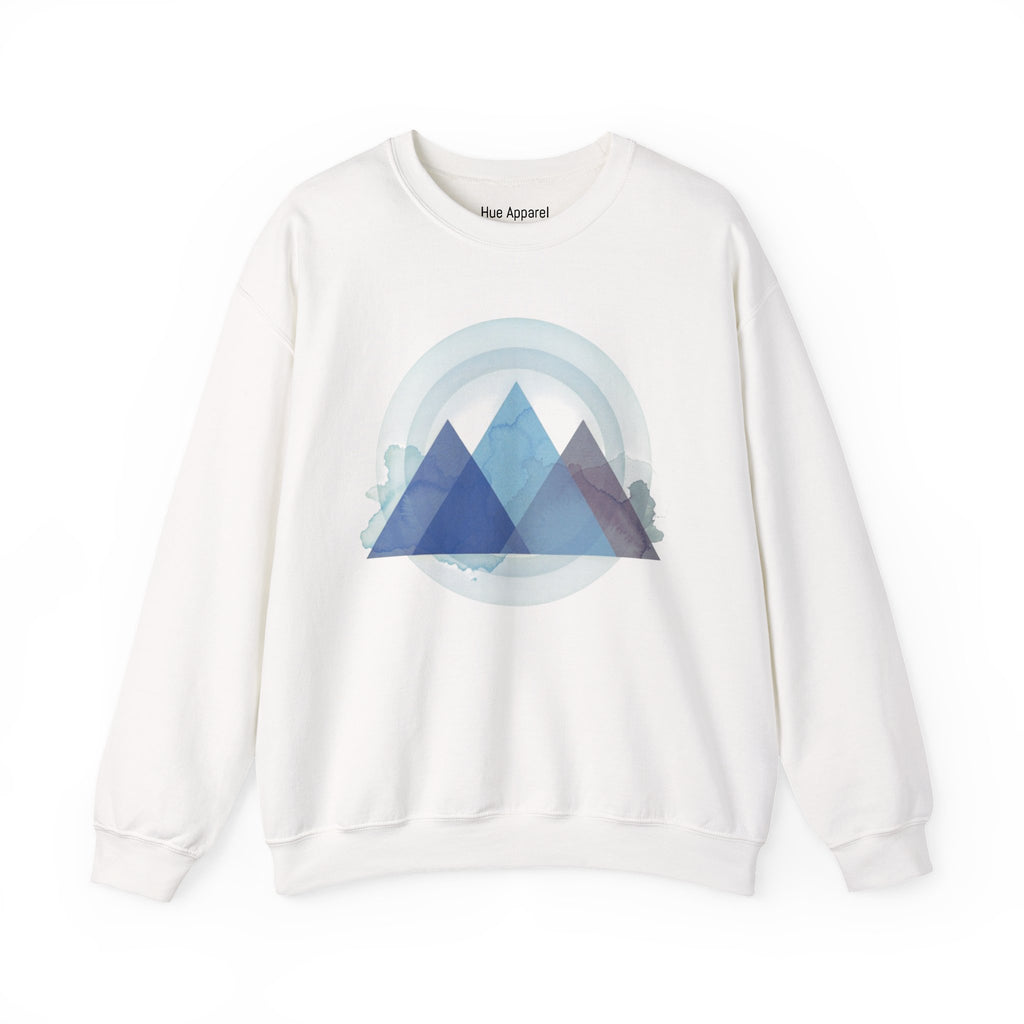 Pyramid Sweatshirt — Geometric Unisex Crewneck