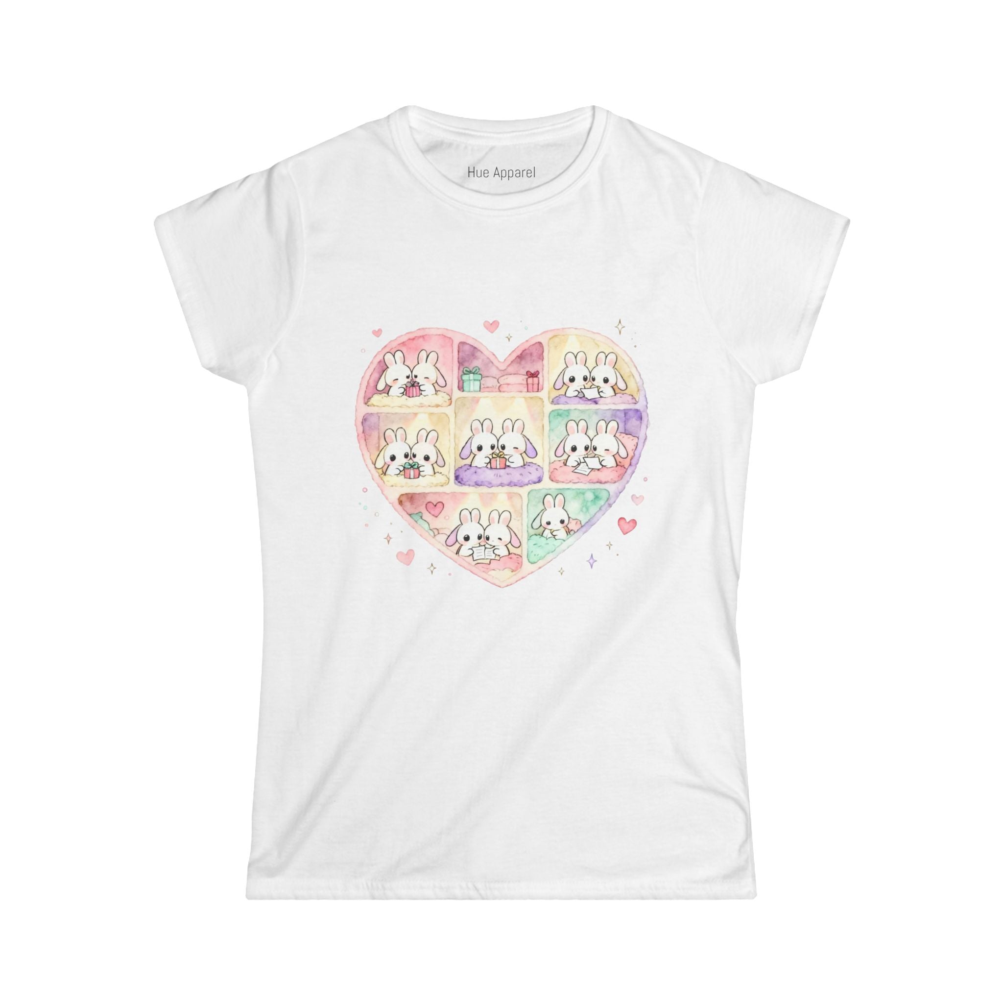 Cute Bunny Love Heart Women's Tee