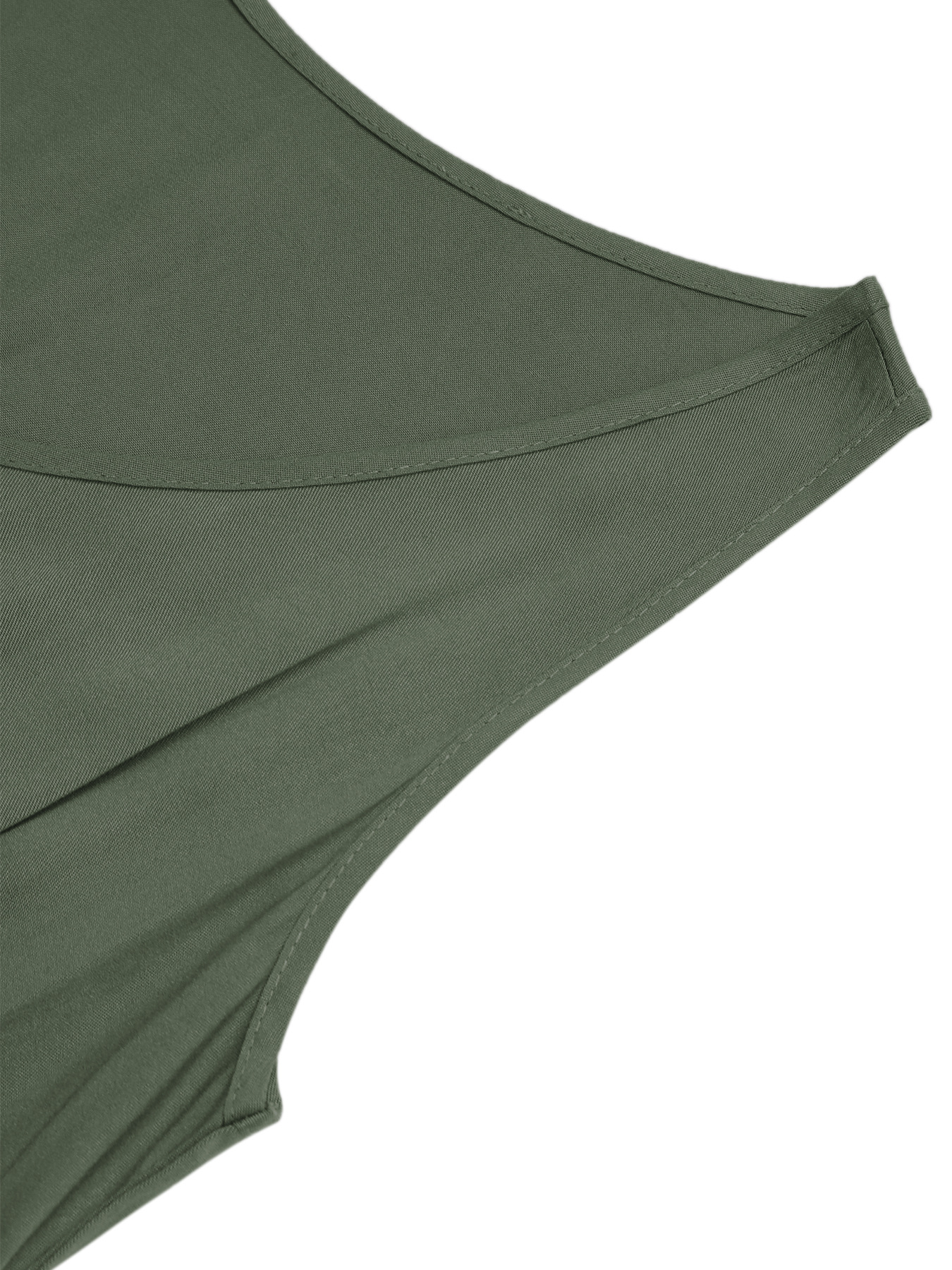 Summer Sleeveless Split Dress With Button Design