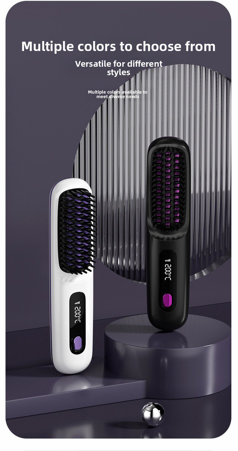 Wireless Ionic Hair Straightener Comb