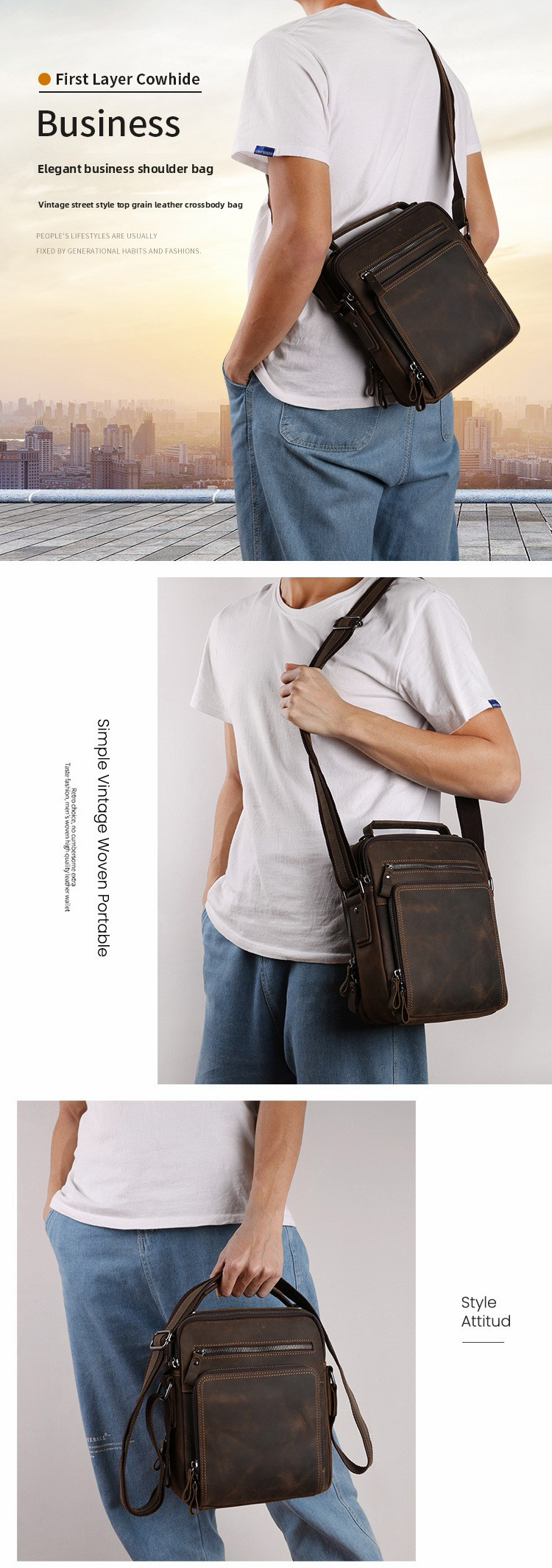 Leather Shoulder Bag