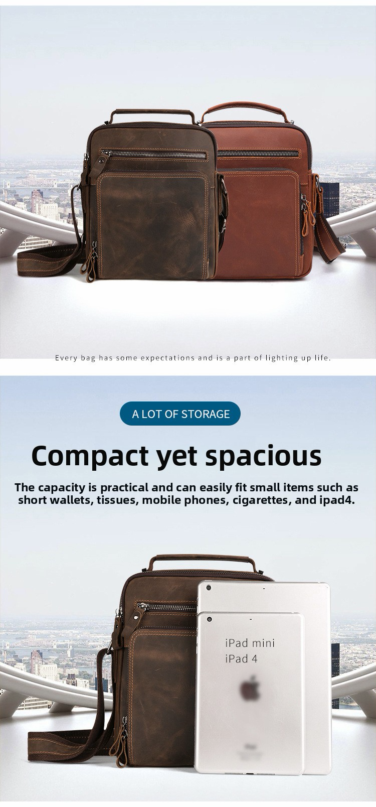 Leather Shoulder Bag