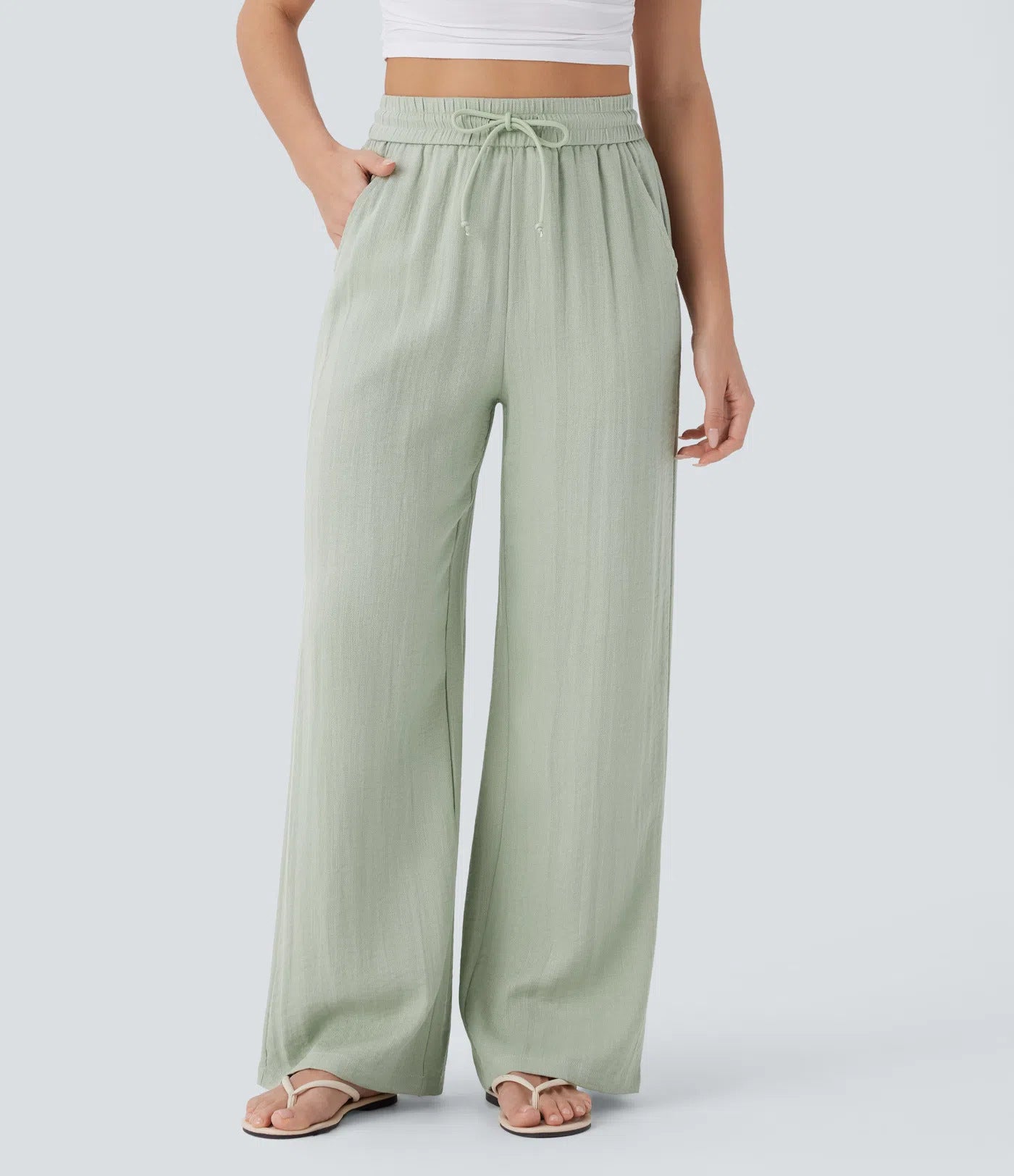 High Waisted Wide Leg Pants