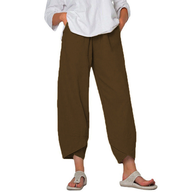 Cotton And Linen Pants For Women