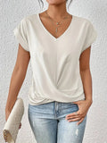 Elegant short-sleeved top